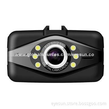True 1,080P Car Camera with Night Vision, G-sensor, MOV Format, H.264